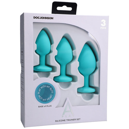 A-Play Silicone Trainer Set 3 Piece Teal
