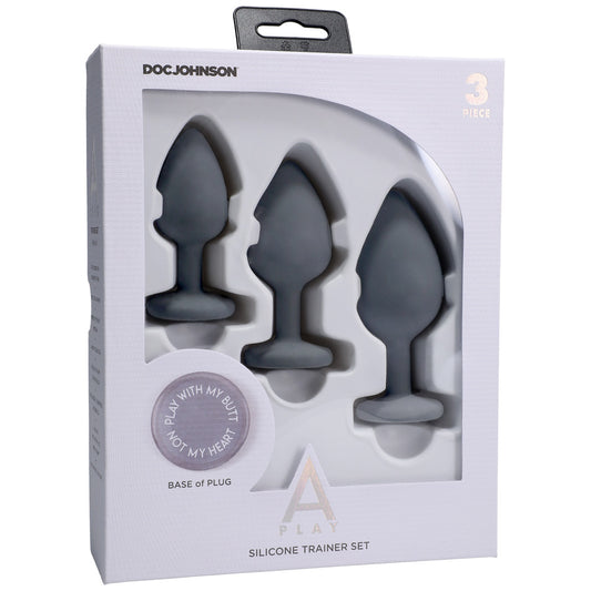 A-Play Silicone Trainer Set 3 Piece Grey