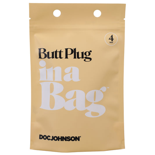 Butt Plug In A Bag 4&quot; Black