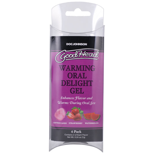 Goodhead Warming Head Oral Delight Gel 6 Pack 0.24 oz.