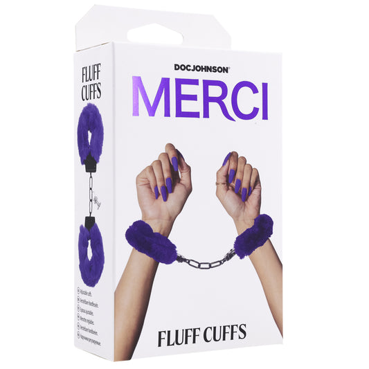 Merci Fluff Cuffs Violet
