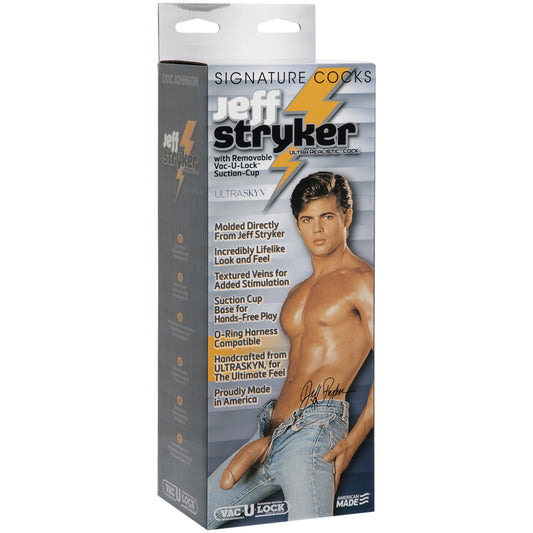 Signature Cocks - Jeff Stryker ULTRASKYN Realistic Cock with Removable Vac-U-Lock Suction Cup - Vanilla