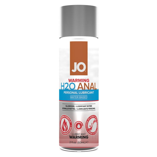 JO Anal H2O Lubricant Warming 2 oz.