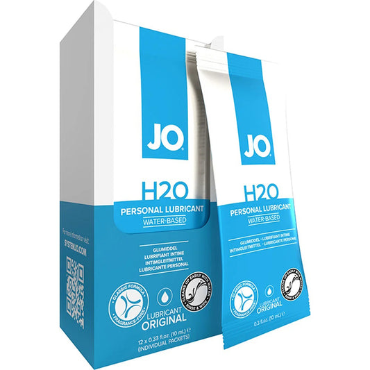 Jo H2O Foil Display Box Original Lubricant 0.34 oz.