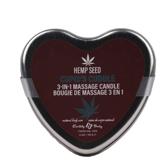 Hemp Seed 3-In-1 Valentines Day Candle Cupid&#39;s Cuddle 4 oz.