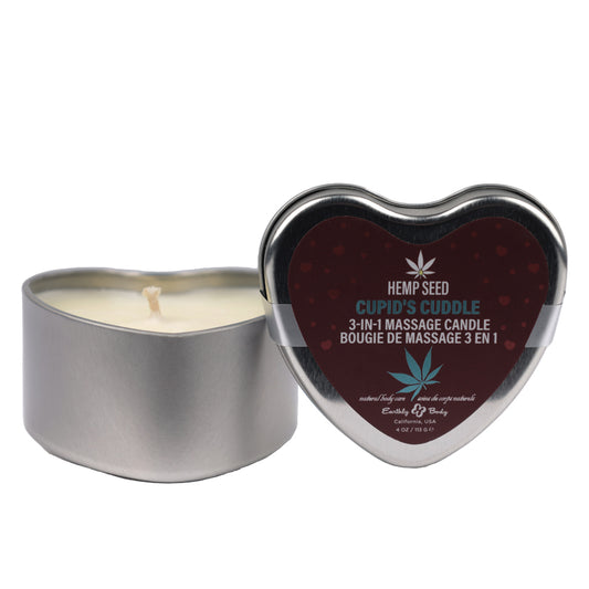 Hemp Seed 3-In-1 Valentines Day Candle Cupid&#39;s Cuddle 4 oz.