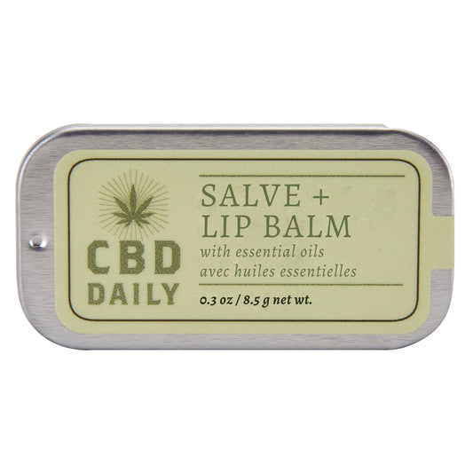 CBD Daily Salve + Lip Balm .34 oz.