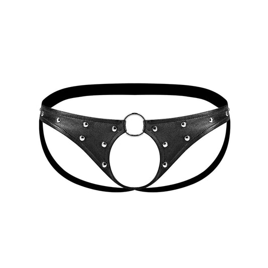 Cire Studded Fetish Cyclops (Black L/XL)