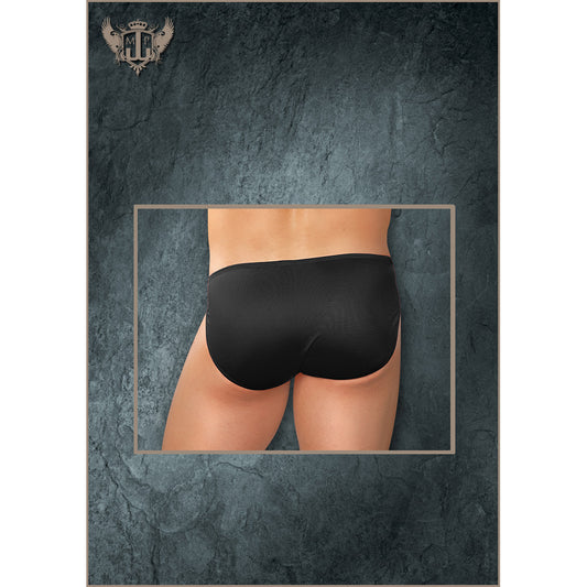 Nylon Spandex Pouchless Brief Black One Size