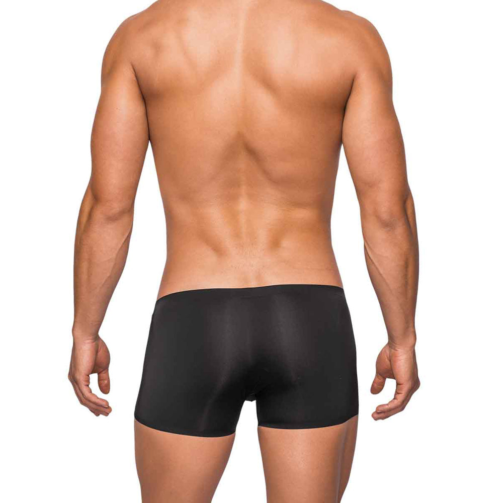 Seamless Sleek Short W/Sheer Pouch Black L