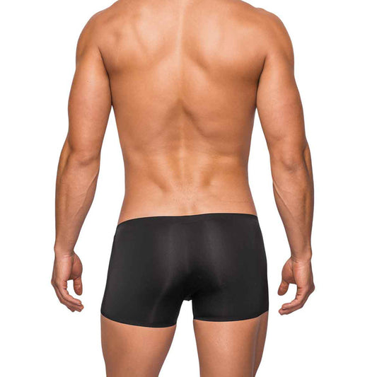 Seamless Sleek Short W/Sheer Pouch Black M