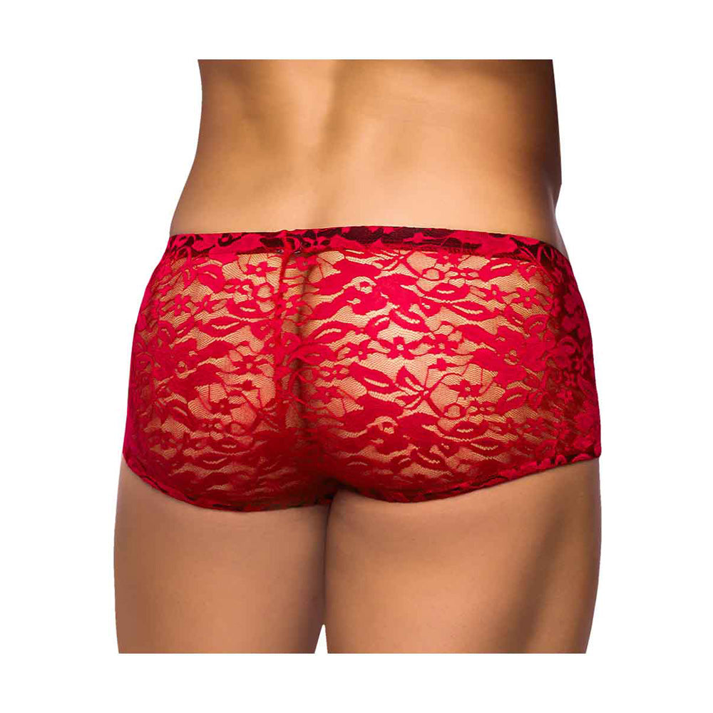 Stretch Lace Mini Short Red S