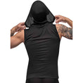 Load image into Gallery viewer, Black Nite Hoodie Tank Black Large
