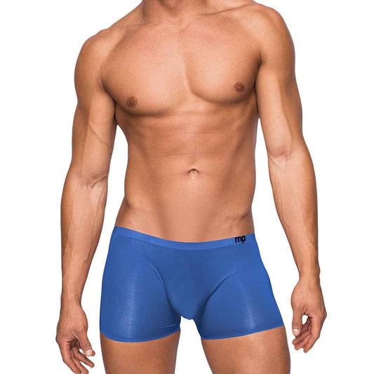 Seamless Sleek Short W/Sheer Pouch Blue L