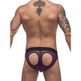 Load image into Gallery viewer, Airotic Mesh Butt Out Bikini Purple L
