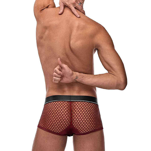 Cock Pit Net Mini Cock Ring Short Burgundy S