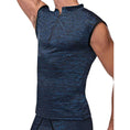 Load image into Gallery viewer, Peak Performance Zipper Muscle Tank Blue Small
