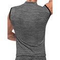 Load image into Gallery viewer, Peak Performance Zipper Muscle Tank Grey Small
