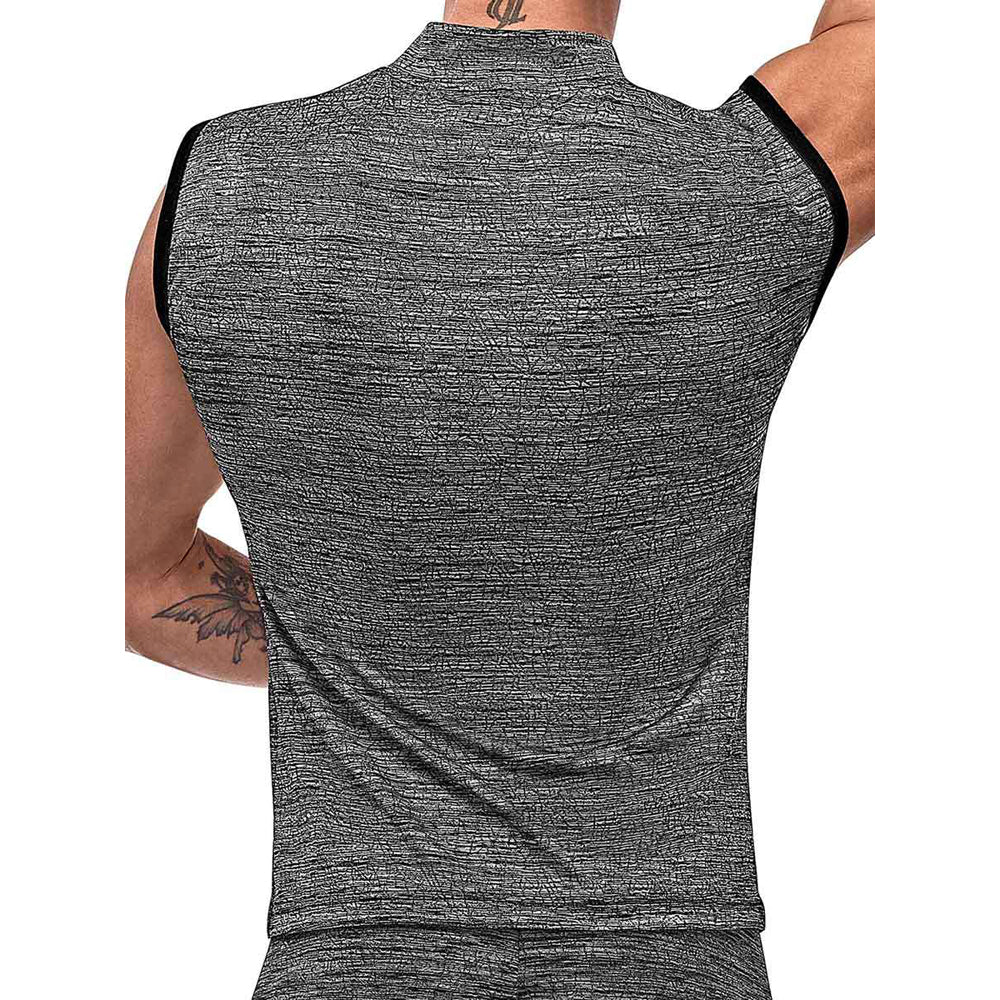 Peak Performance Zipper Muscle Tank Grey Small