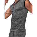 Load image into Gallery viewer, Peak Performance Zipper Muscle Tank Grey Medium
