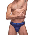 Load image into Gallery viewer, Diamond Mesh Bong Thong Navy L/X
