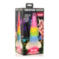 Load image into Gallery viewer, Creature Cocks Creature Cocks Uni-Glow Glow-In-The-Dark Rainbow Silicone Dildo
