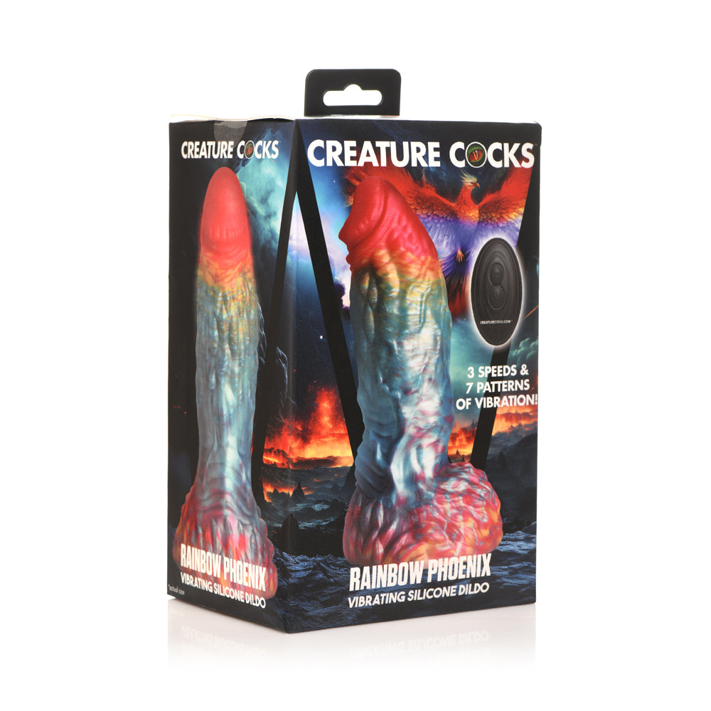 Creature Cocks Rainbow Phoenix Vibrating Dildo