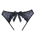 Load image into Gallery viewer, Adore Open Panty Mesh Front Lace Back Black One Size
