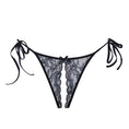 Load image into Gallery viewer, Adore Open Lace Panty Tie Up Sides Black One Size
