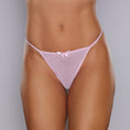 Load image into Gallery viewer, Adore What The Flirt Mesh Thong Pink O/S
