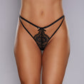 Load image into Gallery viewer, Adore Dreaming Lace Thong Black O/S
