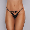 Load image into Gallery viewer, Adore Do Not Disturb Lace Thong Black O/S
