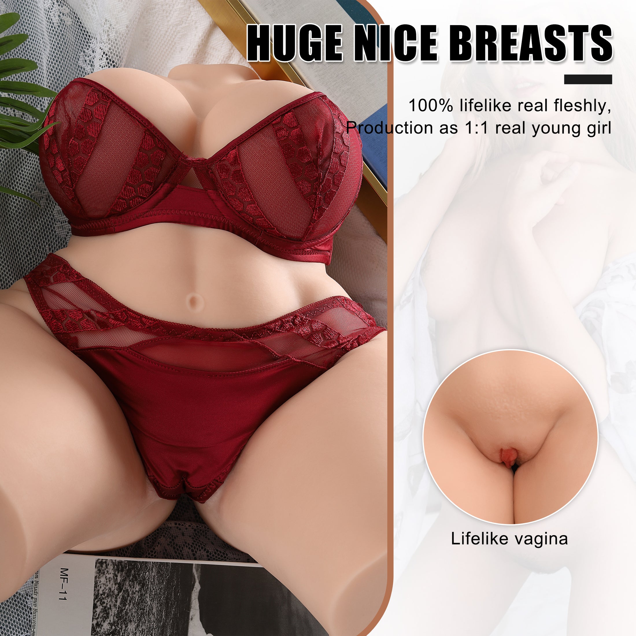 Elma Half Body sex doll